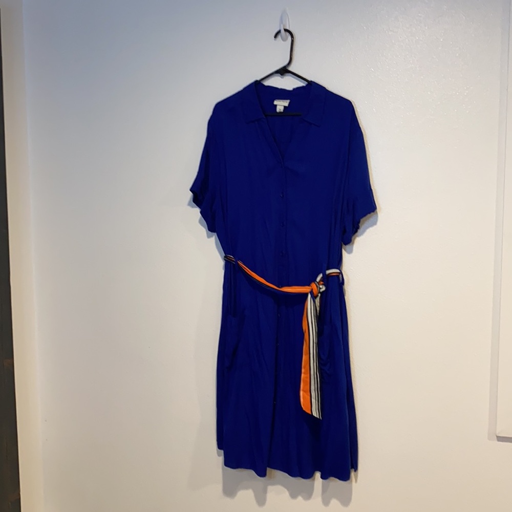 Ava & Viv Belted Shirt Dress